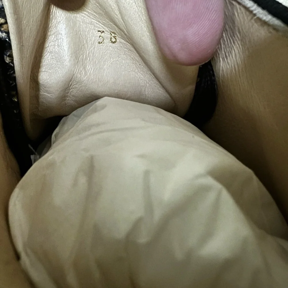 Christian Louboutin Lou Spikes Orlato Sneaker Dark Brown Multi 38 / 8 - Picture 7 of 10